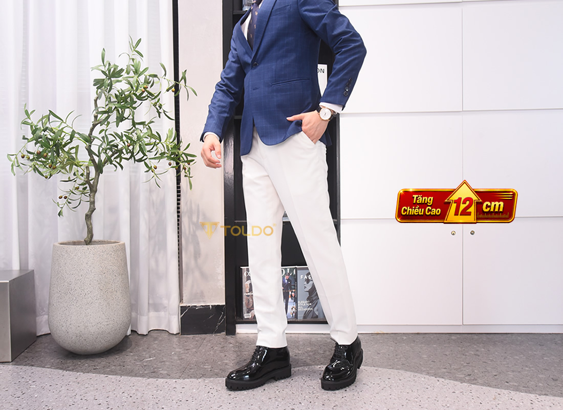 Giày nam cao 12cm siêu nhẹ da thật 8